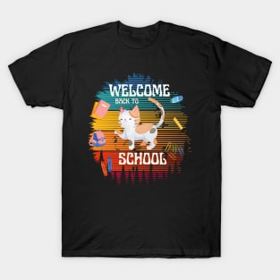 Welcome Back To School Cat T-Shirt